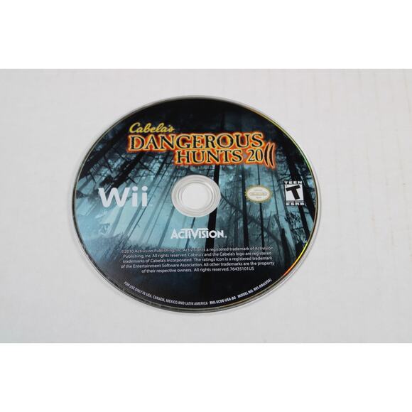 Cabela's Dangerous Hunts 2011 (Nintendo Wii, 2010) Authentic, game disk only - Picture 2 of 6